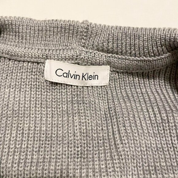 Calvin Klein Cardigan Long Sleeve Wool Blend Sweater Womens Small - Picture 5 of 16